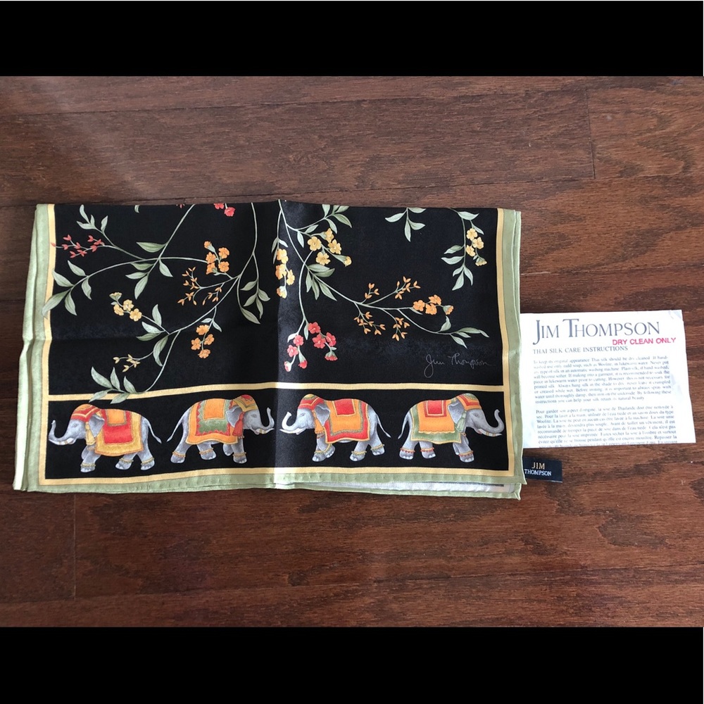 EUC 100% silk Jim Thompson scarf